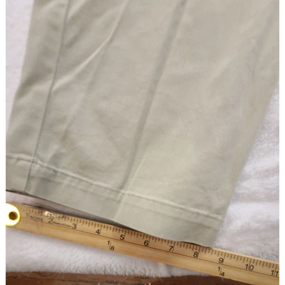Banana Republic Chinos Men's 36x31 Khaki Tan 100% Cotton Flat Front Casual Pants
